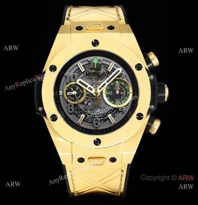 Swiss Hublot Big Bang Unico Yellow Magic Swiss 7750 Watch Gold Case